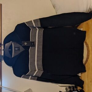 NWT Fried Denim Quarter Zip Henley Sweater Mens Size Small